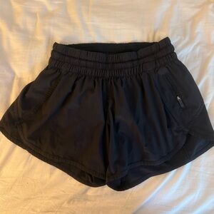 Black Lululemon running shorts